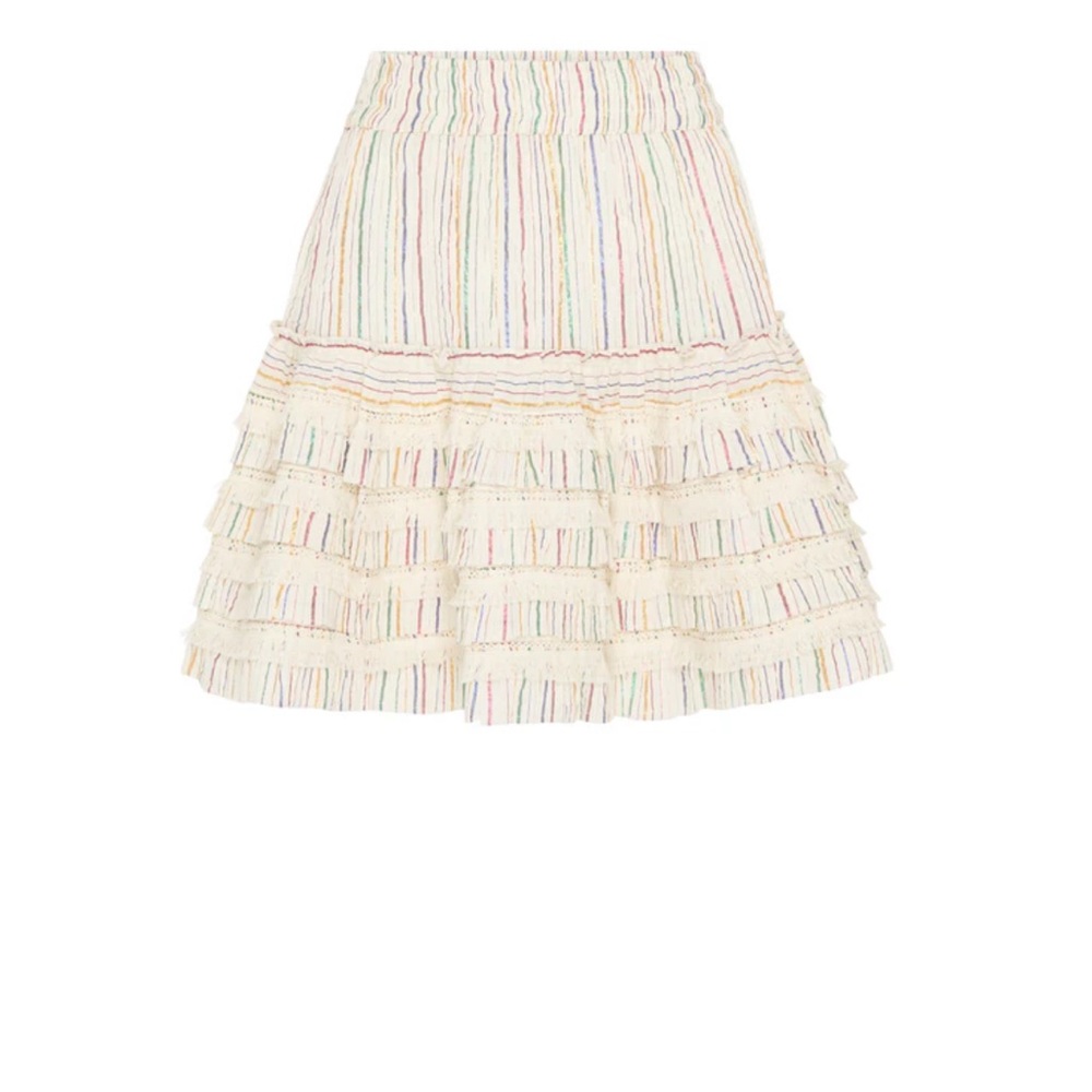 Misa Los Angeles Multicolor Striped A-Line Morya Skirt